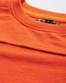 Shop Solid Women's Round Neck Orange T-shirt-Full