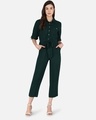 Shop Women's Green Basic jumpsuit-Front