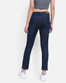 Shop Women's Navy Blue Dark Wash Mid Rise Jeans-Design