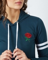 Shop Rose Embroidered Sweatshirt in Blue