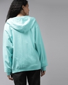 Shop Cute Baby Blue Oversized Hoodie with Zipper-Design