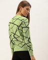 Shop Uber Street Abstract Sweatshirt in Green-Design