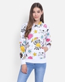 Shop Cute & Creative Doodled Sweatshirt-Front