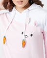 Shop Cute Bunny Inspired Hoodie in Pink