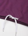 Shop Purple Cropped Hoodie with Buttons