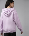 Shop Cute Lilac Oversized Hoodie with Zipper-Design