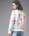 Shop Women's White Patch Of Colors Fleece Sweatshirt-Design