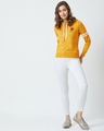 Shop Rose Embroidered Sweatshirt in Yellow