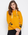 Shop Cute Paw Sweatshirt in Mustard-Front