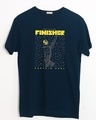 Shop The Finisher MSD Half Sleeve T-Shirt Navy Blue-Front