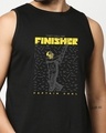Shop The Finisher MSD Round Neck Vest Black-Front