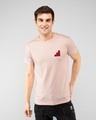 Shop The First Step  Half Sleeve T-Shirt Baby Pink-Front