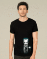 Shop The Joker Realistic Glow In Dark Half Sleeve T-Shirt (BML) -Front