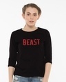 Shop The New Beast Round Neck 3/4th Sleeve T-Shirt-Front
