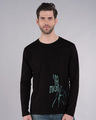 Shop The Night Batman Full Sleeve T-Shirt (BML)-Front