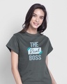 Shop The real boss Boyfriend T-Shirt-Front
