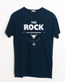 Shop The Rock Half Sleeve T-Shirt (WWEL)-Front