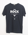 Shop The Rock Half Sleeve T-Shirt (WWEL)-Front