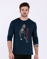 Shop The Rock Is Here Full Sleeve T-Shirt (WWEL)-Front