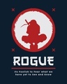 Shop The Rogue Ninja Half Sleeve Raglan T-Shirt Navy Blue-White-Full