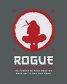 Shop The Rogue Ninja Half Sleeve T-Shirt Nimbus Grey