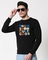 Shop The Show Must Go On Fleece Sweatshirt Black-Front