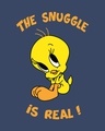 Shop The Snuggle Is Real Round Neck 3/4th Sleeve T-Shirt (TWL)-Full