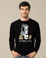 Shop The Struggle Is Real Fleece Light Sweatshirts (TJL )-Front