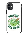 Shop The Tea Of Happiness Premium Glass Cover for Apple iPhone 11-Front