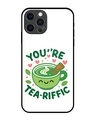 Shop The Tea Of Happiness Premium Glass Cover for Apple iPhone 12 Pro-Front