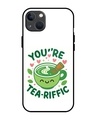 Shop The Tea Of Happiness Premium Glass Cover for Apple iPhone 13 mini-Front