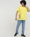Shop Men's Yellow The Traveller Graphic Printed T-shirt-Full