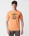 Shop The Vibe Half Sleeve T-Shirt Mock Orange -Front