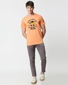 Shop The Vibe Half Sleeve T-Shirt Mock Orange -Design