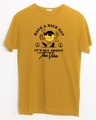 Shop The Vibe Half Sleeve T-Shirt Mustard Yellow 