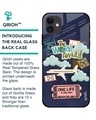 Shop The World Awaits Printed Premium Glass Cover for iPhone 12 (Shock Proof, Lightweight)-Back