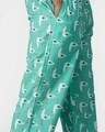 Shop Lt Green Crane Print Pyjamas-Full