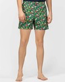 Shop Men's Tropical Paradise Comfy Cotton Boxer Shorts-Front