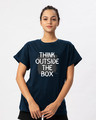 Shop Think Outside Grunge Boyfriend T-Shirt-Front