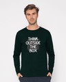 Shop Think Outside Grunge Full Sleeve T-Shirt-Front