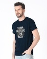Shop Think Outside Grunge Half Sleeve T-Shirt-Design