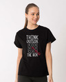 Shop Think Tic Tac Boyfriend T-Shirt-Front