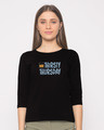 Shop Thirsty Thursday Round Neck 3/4th Sleeve T-Shirt-Front