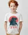 Shop Boys White Japanese Monster Graphic Printed T Shirt-Front