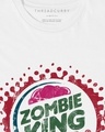 Shop Boys White Zombie King Boys Graphic Printed T Shirt-Full
