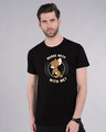 Shop Men's Black Thug Jerry (TJL)Graphic Printed T-shirt-Front