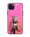 Shop Tiger In Winter Premium Glass Case for Apple iPhone 15 Plus (Shock Proof, Scratch Resistant)-Front