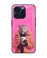 Shop Tiger In Winter Premium Glass Case for Apple iPhone 15 Pro (Shock Proof, Scratch Resistant)-Front
