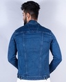 Shop Men's Blue Relaxed Fit Denim Jacket-Full