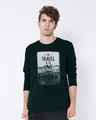 Shop To Travel Is To Live Full Sleeve T-Shirt-Front